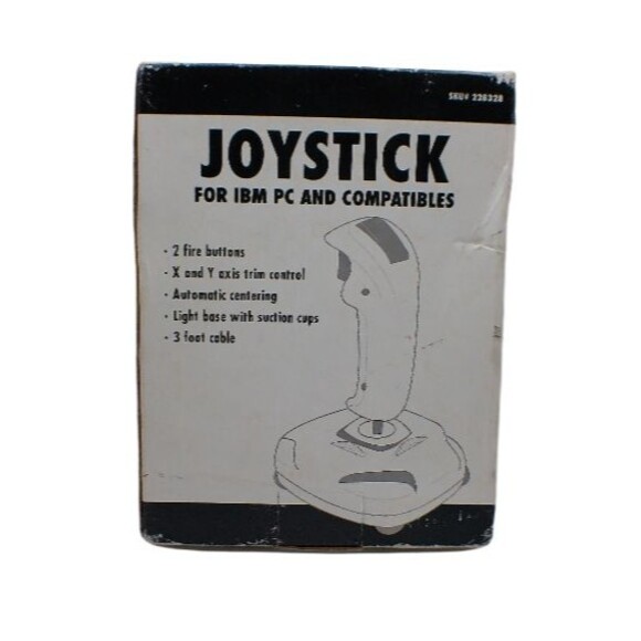 COMPUSA Joystick for IBM PC & Compatibles 2 Fire Buttons 3 FT Cable Vintage NEW - Picture 5 of 6